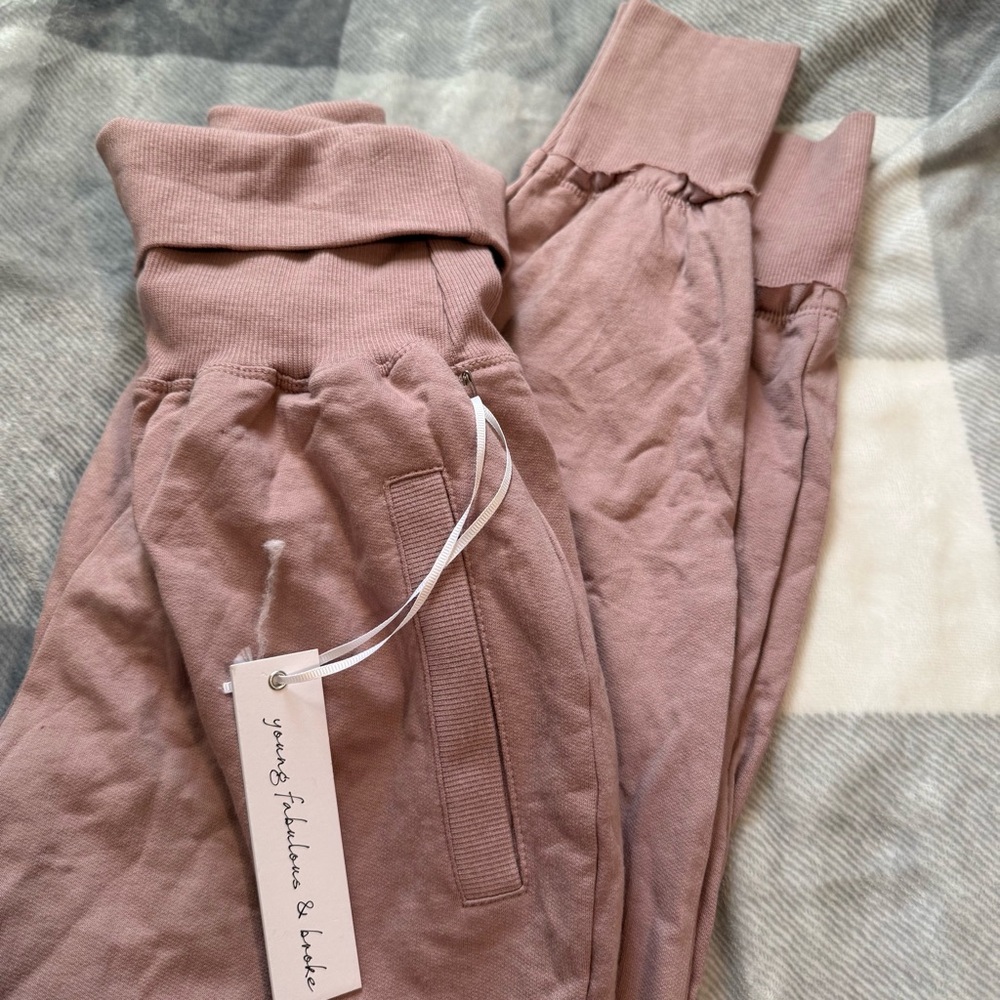 Young Fabulous & Broke Dusty Rose Joggers